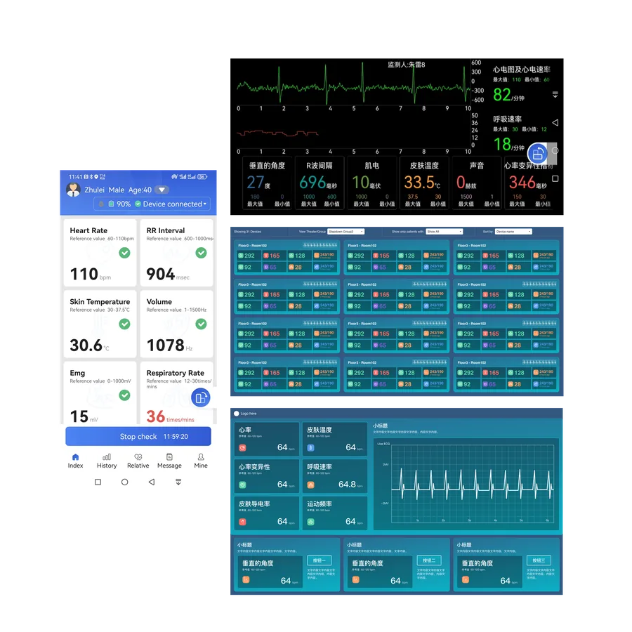 Localised mobile and monitoring software interfaces