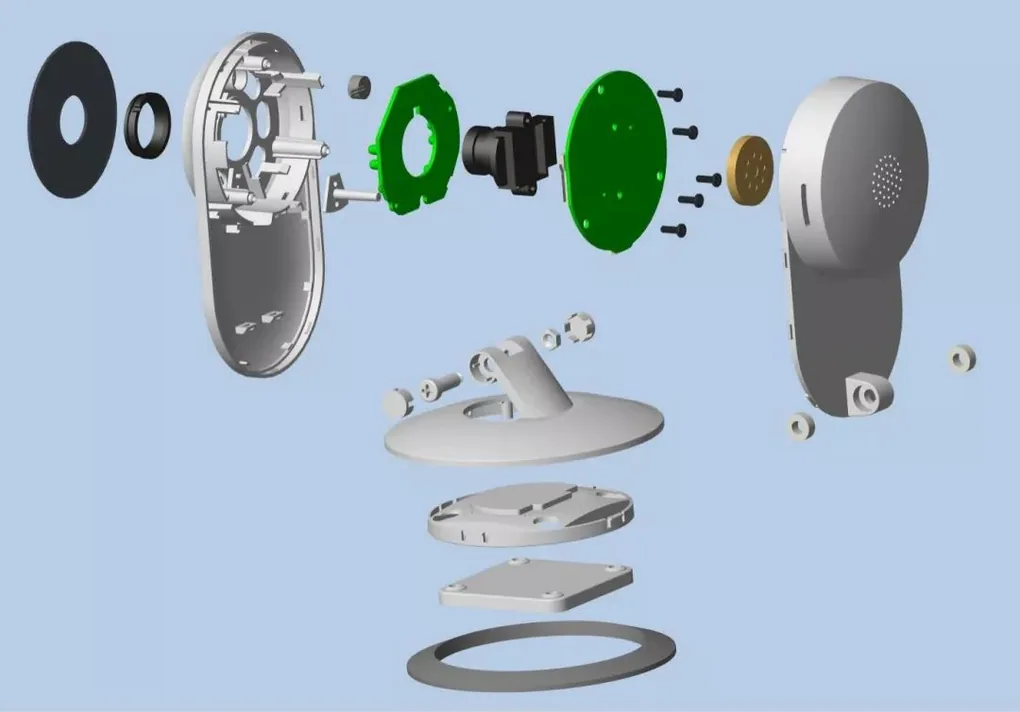 Exploded hardware product design